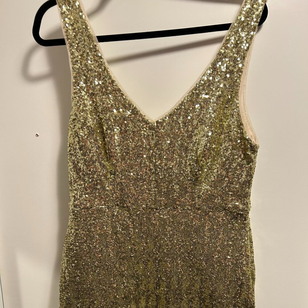Bisou Bisou Gold Sequin Dress